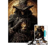 Puzzle de 1000 pièces pour Adultes La Faucheuse avec sablier Jeu de réflexion et de découpe de précision Cadeau d'anniversaire (Dimensions 38x52cm)