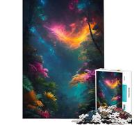 Puzzle de 1000 pièces pour Adultes « La forêt s'éveille » Stimule Le Cerveau Décoration intérieure Jeu Pratique à partir de 14 Ans (38x52cm)