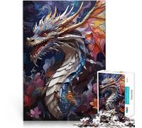 Puzzle de 1000 pièces pour Adultes La Magnificence du Dragon Entraînez Votre Cerveau et Vos Mains Décoration Parfaite 38x26cm