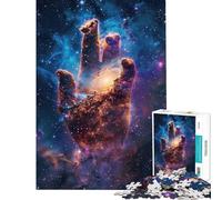 Puzzle de 1000 pièces pour Adultes La Main Cosmique de la Création Jeu éducatif et Stimulant Difficile et interactif à partir de 14 Ans 38x52cm