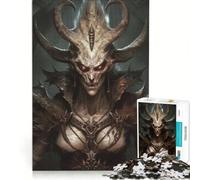 Puzzle de 1000 pièces pour Adultes La méchante sorcière Jeu de Construction entraînez Votre Cerveau et Vos Mains avec Poster et fiche de Questions Assortis 38x52cm