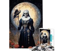 Puzzle de 1000 pièces pour Adultes La Mère de la Santa Muerte (38x26cm) Jeu éducatif et décoratif pour Toute la Famille