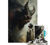 Puzzle de 1000 pièces pour Adultes La Rencontre des djinns défi intellectuel Jeu addictif Impossible à Jouer décoration Murale (75x50cm)