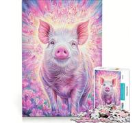 Puzzle de 1000 pièces pour Adultes La Signification spirituelle des cochons Jeu de Construction activité ludique à la Maison pour renforcer Les Liens Amoureux 38x26cm