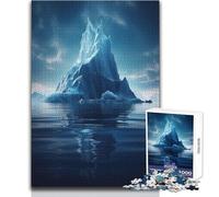 Puzzle de 1000 pièces pour Adultes La Solitude de l'iceberg:Un Jeu apaisant et Relaxant pour se détendre Assemblage précis Dimensions:38x26cm