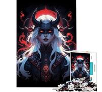 Puzzle de 1000 pièces pour Adultes La Sorcière de Feu Activités Amusantes à la Maison Jeu Difficile Difficile Impossible Convient aux 14 Ans et Plus (38x26cm)