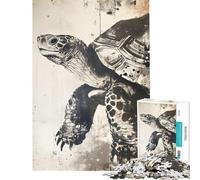 Puzzle de 1000 pièces pour Adultes La Vieille Tortue Sage Aide à exercer Le Cerveau Un défi Difficile et Relaxant pour Les 14 Ans et Plus Jeu de Puzzle proposé (38x26cm)
