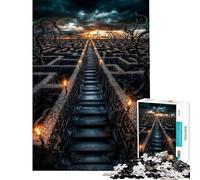 Puzzle de 1000 pièces pour Adultes Labyrinthe de Pierres au Coucher du Soleil Puzzle pour Adolescents Jeu Familial décoration intérieure Difficile et Stimulant (Taille 38x52cm)
