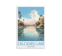 Puzzle de 1000 pièces pour Adultes - Lac Calcasieu, Louisiane - Puzzle en Papier recyclé - 1000 pièces - Jeu Familial Amusant et Stimulant - Idée 50 x 70 cm