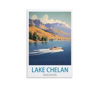 Puzzle de 1000 pièces pour Adultes - Lac Chelan, Washington - Puzzle Classique - Puzzle pour Enfants - Puzzle Stimulant et Difficile pour Adultes et Adolescents - 70 x 50 cm