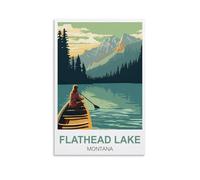 Puzzle de 1000 pièces pour Adultes, Lac Flathead, Montana, décoration intérieure, Cadeau d'anniversaire, Jouet pour Hommes, Femmes et Seniors, 70 x 50 cm
