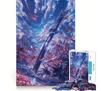 Puzzle de 1000 pièces pour Adultes Lame de l'érable Cramoisi,Finitions soignées,Jeu de réflexion,Divertissement Facile,décoration de Noël (50x75cm)