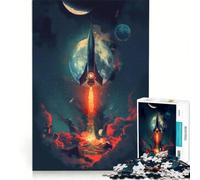 Puzzle de 1000 pièces pour Adultes Lancement épique d'une fusée Spatiale, Jeux éducatifs, Analyse et logique, Cadeau d'anniversaire, Cadeau de Voyage 38x52cm