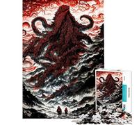 Puzzle de 1000 pièces pour Adultes l'appel de Cthulhu Jeu de réflexion Stimulant décoration intérieure Cadeau Original (38x26cm)