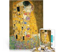 Puzzle de 1000 pièces pour Adultes Le Baiser Aidez Le Cerveau à exercer des Jouets addictifs pour cultiver la Patience Bon Cadeau 38x26cm