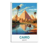Puzzle de 1000 pièces pour Adultes, Le Caire, Égypte. Puzzle Classique pour Enfants. Puzzle Stimulant et Difficile pour Adultes et Adolescents. 38 x 26 cm.