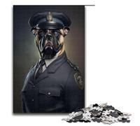 Puzzle de 1000 pièces pour Adultes Le Chef de Police Woof Un Puzzle Amusant pour Toute la Famille avec Poster et fiche d'anecdotes Assortis 75x50cm