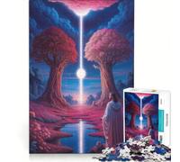 Puzzle de 1000 pièces pour Adultes Le Chemin céleste de Jésus Jeu Manuel décoration Murale Convient également pour Un Bureau 38x52cm