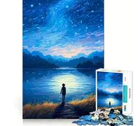 Puzzle de 1000 pièces pour Adultes Le Ciel étoilé de Van Gogh Un défi intellectuel,Une activité Amusante en Famille,idéale pour Une soirée ludique (50x75cm)