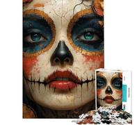 Puzzle de 1000 pièces pour Adultes Le Masque des Morts Jeu de société Familial Défi Difficile pour Les Amis et la Famille (Dimensions 38x52cm)