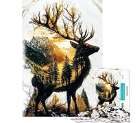 Puzzle de 1000 pièces pour Adultes Le Monarque verdoyant du Bosquet doré Jeux de détente Analyse et logique activités ludiques à Faire à la Maison (38x52cm)