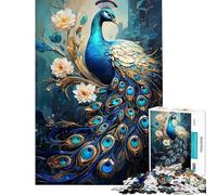 Puzzle de 1000 pièces pour Adultes Le Paon Mythique Jeu Amusant d'analyse et de logique Difficile et Stimulant (50x75cm)