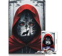 Puzzle de 1000 pièces pour Adultes Le Petit Chaperon Rouge - Apaisant et Relaxant - Jeu de précision - Dimensions:38x26cm