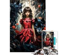 Puzzle de 1000 pièces pour Adultes Le Petit Chaperon Rouge Jeux de détente Une œuvre d'art Difficile et stimulante (Dimensions 50x75cm)