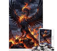 Puzzle de 1000 pièces pour Adultes Le Phénix renaît de Ses Cendres Jeu Impossible idéal pour Les Couples Jouet éducatif liste de souhaits avec Le Père Noël (38x52cm)