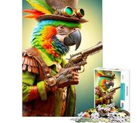 Puzzle de 1000 pièces pour Adultes Le Pistolero à Plumes Un Jeu Stimulant et Relaxant pour Les 14 Ans et Plus (50x75cm)