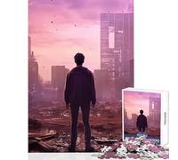 Puzzle de 1000 pièces pour Adultes Le Puzzle de l'Apocalypse Décoration Murale Cadeau d'anniversaire Jeu Impossible Activités Amusantes à la Maison Dimensions 38x52cm