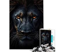 Puzzle de 1000 pièces pour Adultes Le Regard du Lion Puzzle de 1000 pièces Anti-Stress idéal pour améliorer la mémoire et Offrir Un Cadeau Unique pour Un Anniversaire ou Noël (50x75cm)