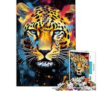 Puzzle de 1000 pièces pour Adultes Le Regard du Tigre doré Un Jeu de détente et d'assemblage idéal pour Offrir à Vos Proches (38x52cm)