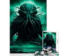 Puzzle de 1000 pièces pour Adultes Le Réveil de Cthulhu Jeu éducatif Cadeau d'anniversaire idéal pour renforcer Les Liens Entre Les Couples Dimensions 50x75cm