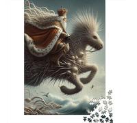 Puzzle de 1000 pièces pour Adultes - Le Roi Porc-épic - Puzzle en Papier pour Enfants - Jeu de Divertissement Familial - 38 x 26 cm / 1000 pièces