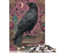 Puzzle de 1000 pièces pour Adultes - Le Royaume enchanté du Corbeau - Puzzle en Bois pour Enfants - Jouet de Divertissement Familial - 1000 pièces (75 x 50 cm)