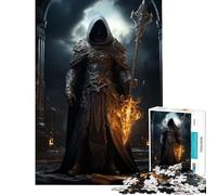 Puzzle de 1000 pièces pour Adultes Le Seigneur de la Mort Mystérieux Jeu intellectuel et Impossible pour Toute la Famille Cadeau pour Femmes et Hommes (Taille 75x50cm)