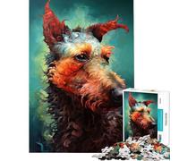 Puzzle de 1000 pièces pour Adultes Le Terrier Confiant idéal pour Un Anniversaire ou Noël Jeu éducatif Difficile à partir de 14 Ans (50x75cm)