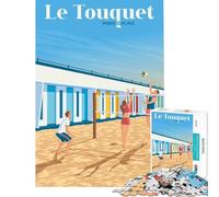 Puzzle de 1000 pièces pour Adultes Le Touquet Paris Plage Art Relax Games Jouets addictifs pour cultiver la Patience Cadeaux d'anniversaire pour s'amuser en Famille (Dimensions 75x50cm)