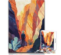 Puzzle de 1000 pièces pour Adultes « Le Voyageur du Canyon », Un Jeu inspirant et Stimulant, idéal pour Les activités familiales et Les Cadeaux d'anniversaire Dimensions 50x75cm