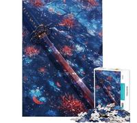 Puzzle de 1000 pièces pour Adultes L'épée dans Le fleuve écarlate Jeu Pratique et intellectuel Cadeau Artistique Idée Cadeau d'anniversaire (Dimensions 38x52cm)