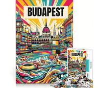 Puzzle de 1000 pièces pour Adultes « Les beautés baigneuses de Budapest », Jeu Manuel, Interaction Parent-Enfant, pour Toute la Famille 38x52cm