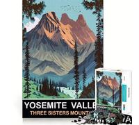 Puzzle de 1000 pièces pour Adultes Les Trois Sœurs de la Montagne Jeu de logique et d'ajustement Parfait Idée Cadeau d'anniversaire Amusante (38x52cm)