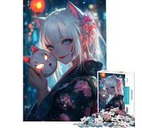 Puzzle de 1000 pièces pour Adultes l'esprit du Chat murmureur Un Jeu Familial idéal pour Passer Le Temps à la Maison Difficile et Stimulant (38x52cm)