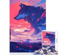 Puzzle de 1000 pièces pour Adultes l'esprit du Grand Loup Un Jeu éducatif idéal pour Les Jeux et Les Occasions spéciales Parfait pour Un Anniversaire ou Noël Dimensions 38x52cm
