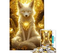 Puzzle de 1000 pièces pour Adultes l'esprit du Renard doré Jeu de réflexion Stimulant pour améliorer la mémoire et favoriser Les échanges Parents-Enfants (50x75cm)