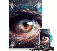 Puzzle de 1000 pièces pour Adultes « L'Éveil de l'œil » Découpe soignée Décoration Jeu Amusant et Stimulant Temps Libre Cadeau d'anniversaire ou Loisir (38x26cm)