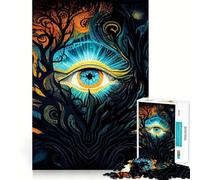Puzzle de 1000 pièces pour Adultes L'éveil du troisième œil Jeu de Concentration et de détente pour Passer Un Moment agréable et Amusant Décoration de Noël (38x26cm)