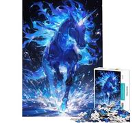 Puzzle de 1000 pièces pour Adultes Licorne créature légendaire Activités Amusantes à la Maison défi Difficile Jouet de décoration pour Les 14 Ans et Plus (50x75cm)