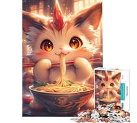 Puzzle de 1000 pièces pour Adultes Licorne Mignonne Chat et Ramen Jouet addictif pour cultiver la Patience Jeu Pratique et Stimulant Cadeau d'anniversaire (Dimensions 75x50cm)